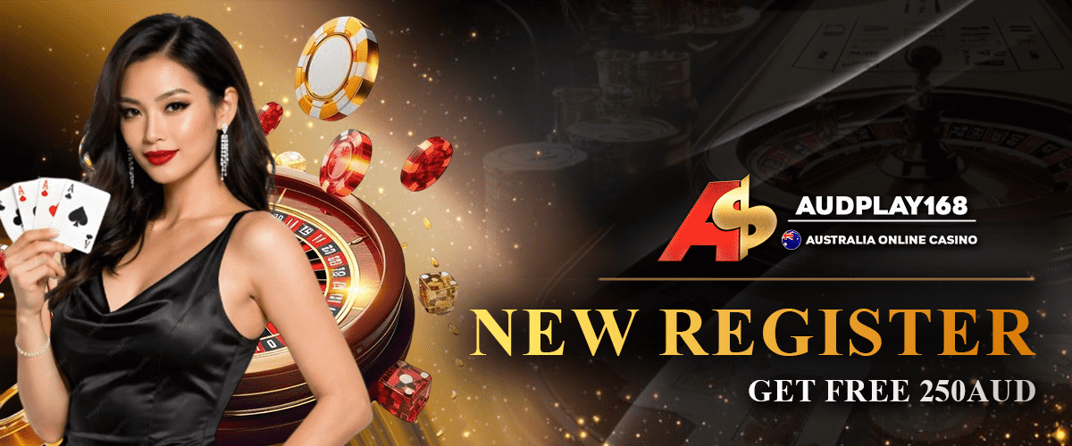 Audplay new register get free 250 AUD bonus banner