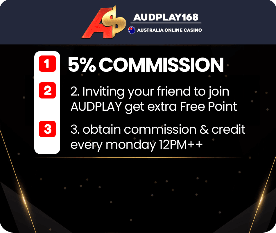 Referral: 5% commission — Audplay Australia promotion
