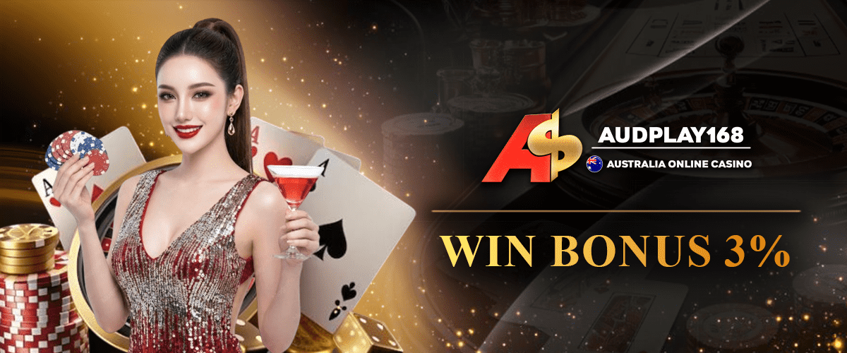 Win bonus 3% — Audplay Australia promotion