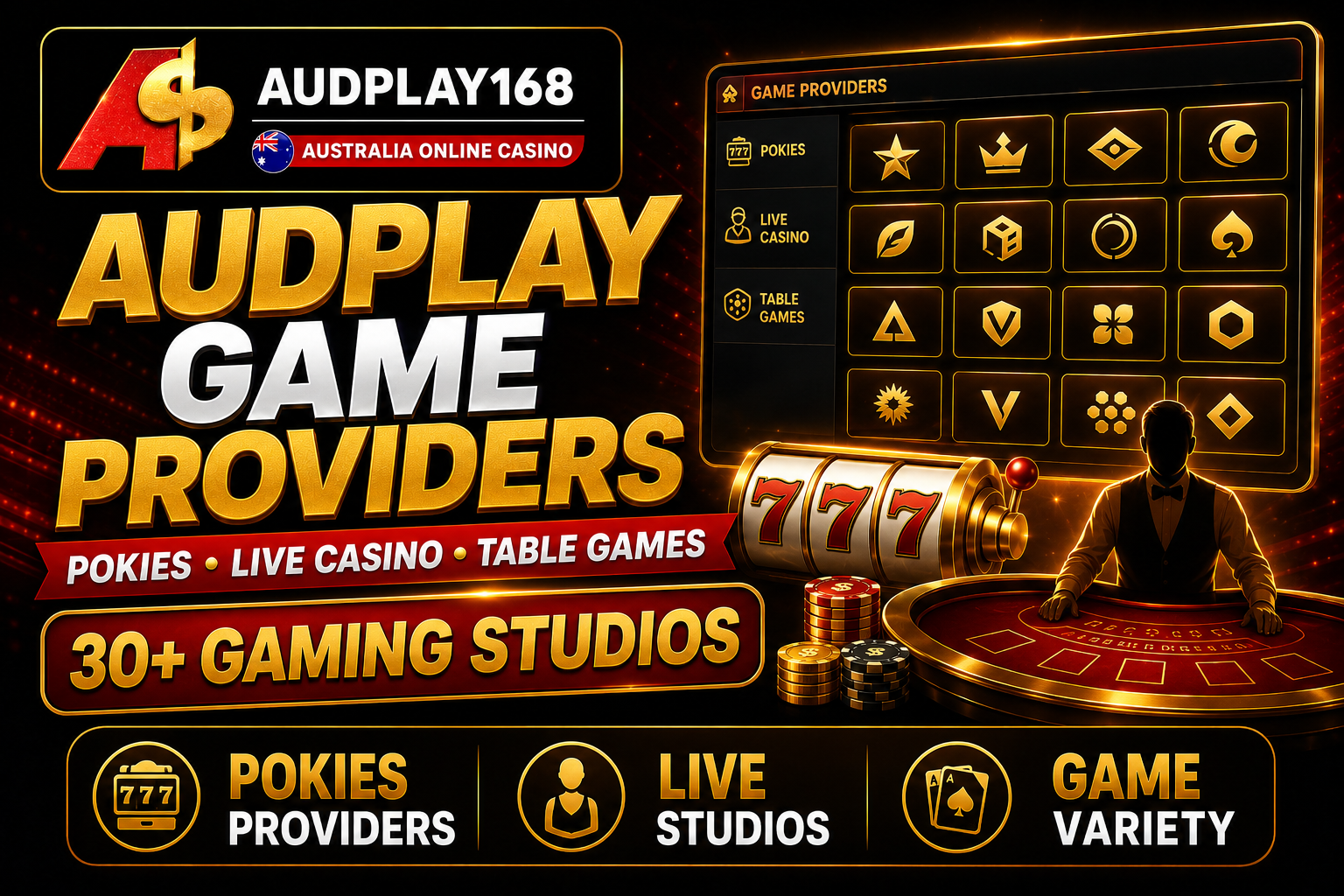Audplay pokies providers