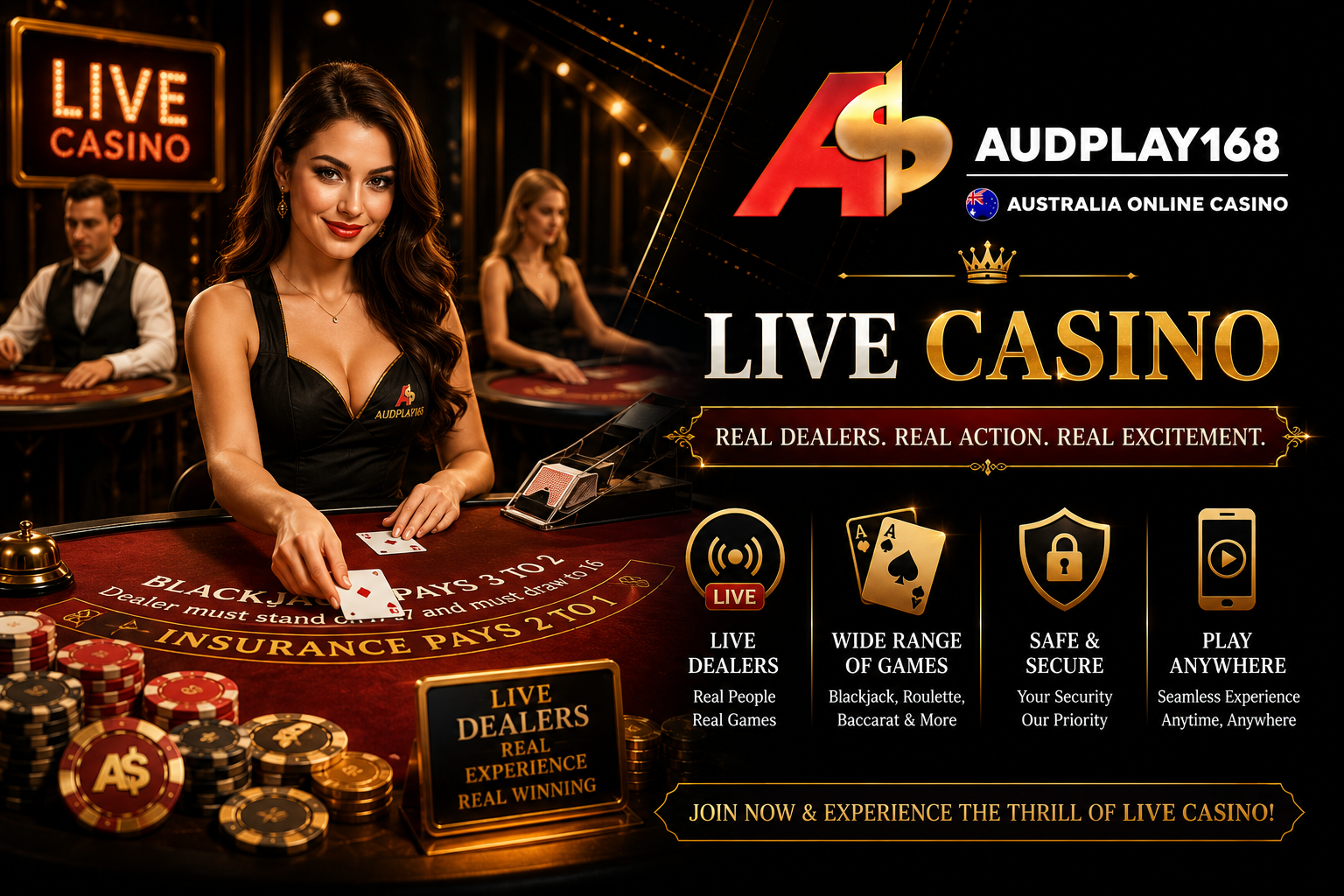Audplay live casino 