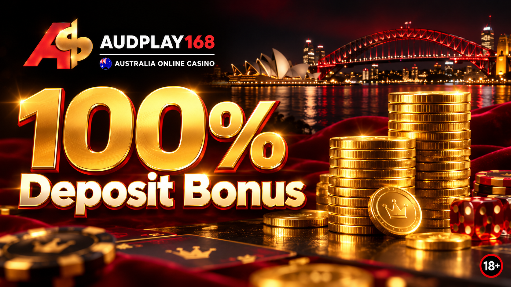 100% pokies deposit bonus